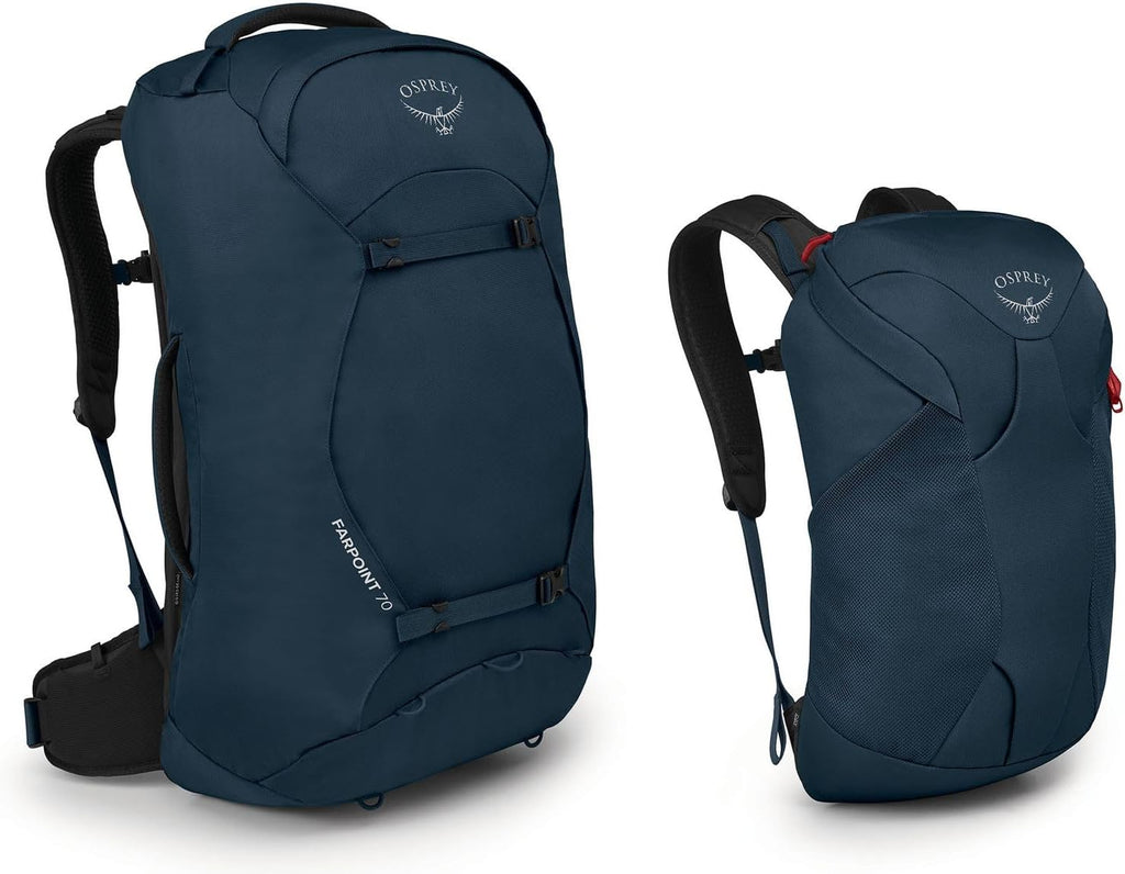 Osprey Farpoint 70L Men's Travel Backpack, Muted Space Blue
