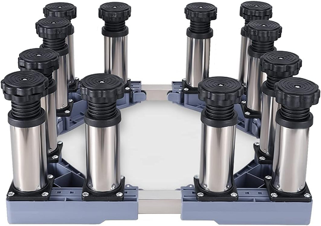 Adjustable Washing Machine Base Washing Machine Stand Base Upgraded Washing Machine Stand Universal Fridge Base Stand Retactable Furniture Base Bracket Adjustable 47.5-63cm St