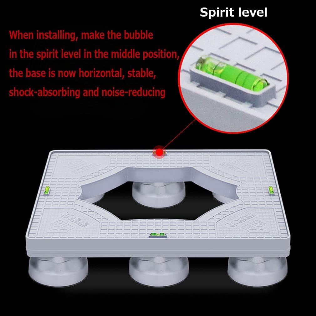 Adjustable Washing Machine Base Heavy Duty Washing Machine Base with Wheels Universal Mobile Base Fridge Stand Locking Swivel Wheels Dryer Stent Appliance Stand 45-65cm Washer