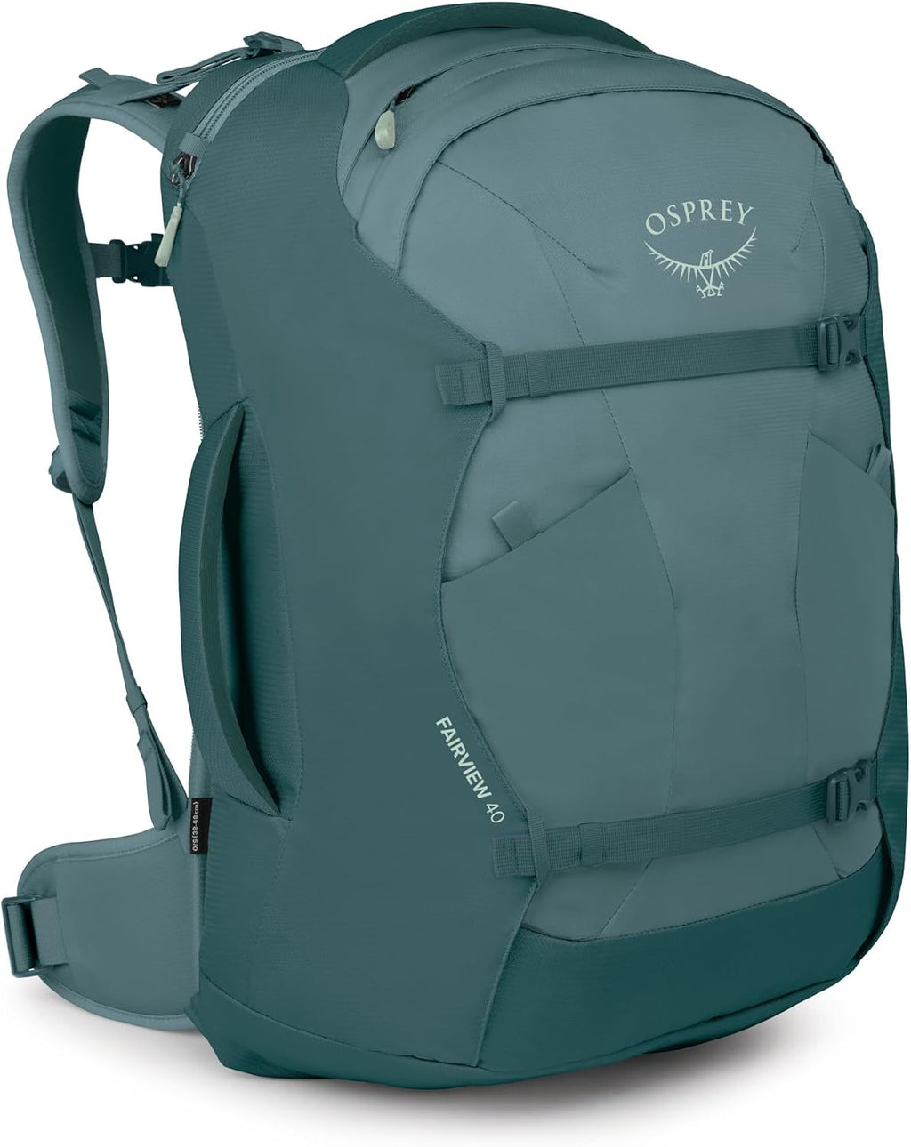 Osprey Fairview 40L Women's Travel Backpack - Carry On Bag with Laptop Sleeve and Toiletry Pocket, Cascade Blue-Torrent Blue