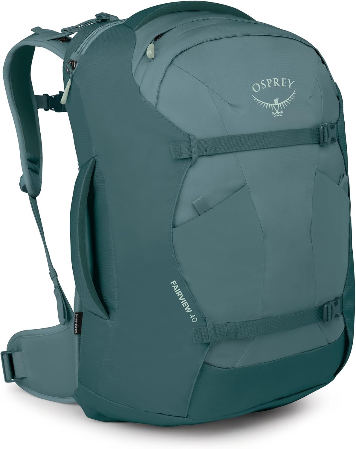 Osprey Fairview 40L Women's Travel Backpack - Carry On Bag with Laptop Sleeve and Toiletry Pocket, Cascade Blue-Torrent Blue