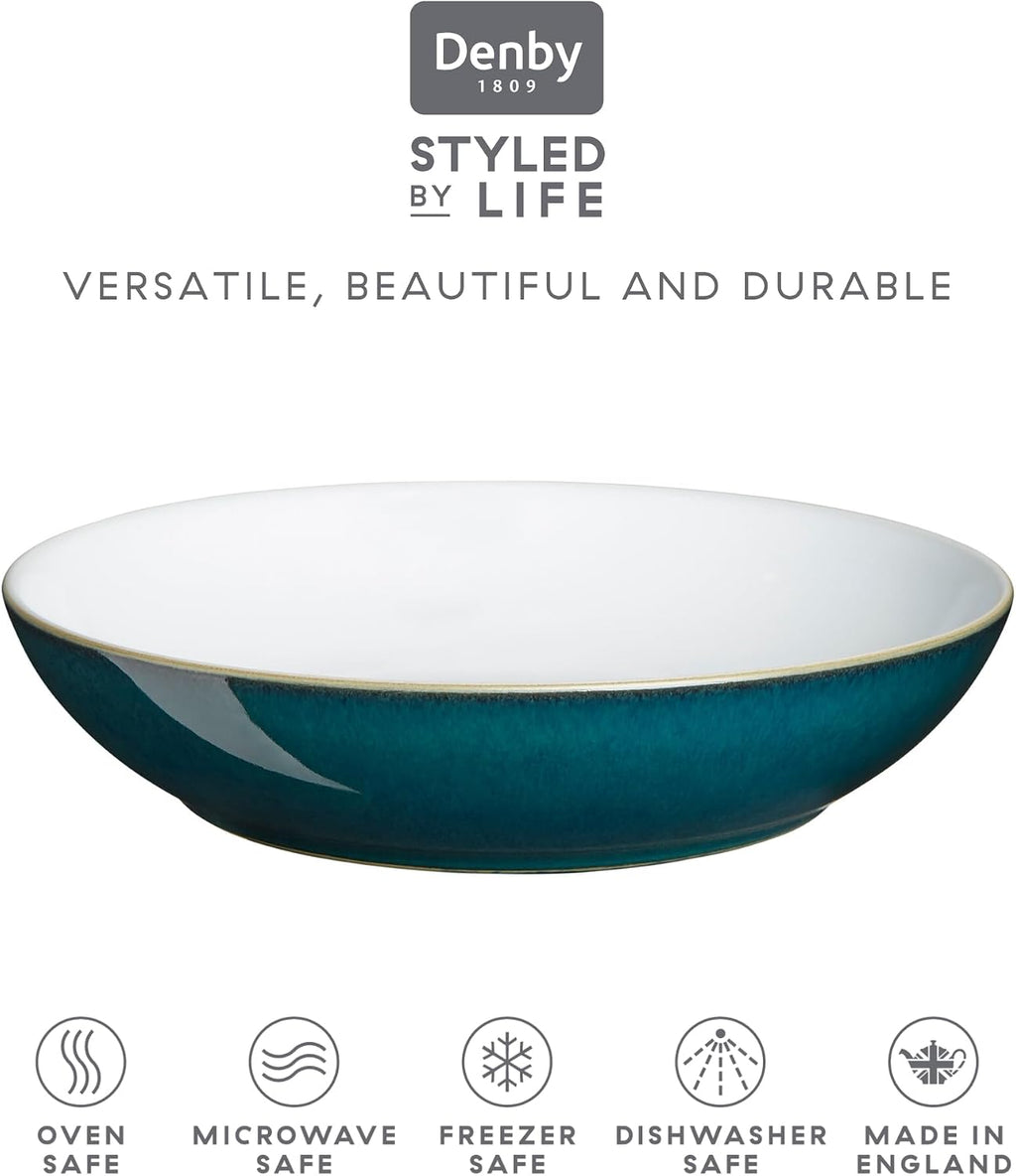 Denby Pasta Bowl, Stoneware, Green