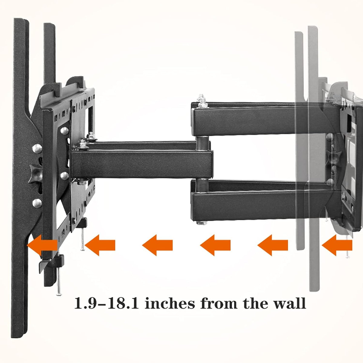 Universal TV Stand TV Stand Base Universal Six-arm Wall Mounted TV Bracket Full Motion Swivel Extension Tilt TV Mount, Fits for Most 40'-75' Flat TVs with Max 600x400mm Tv Stand M