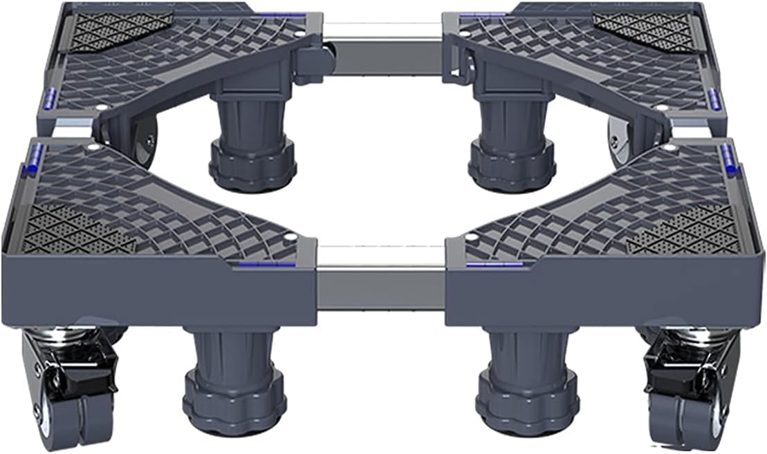 Adjustable Washing Machine Base Washing Machine Stand Base Heavy Duty 4 Legs Holder Bracket Height 15cm/20cm Universal Fridge zer Stand Base for Dryer, ice Maker, cookers,