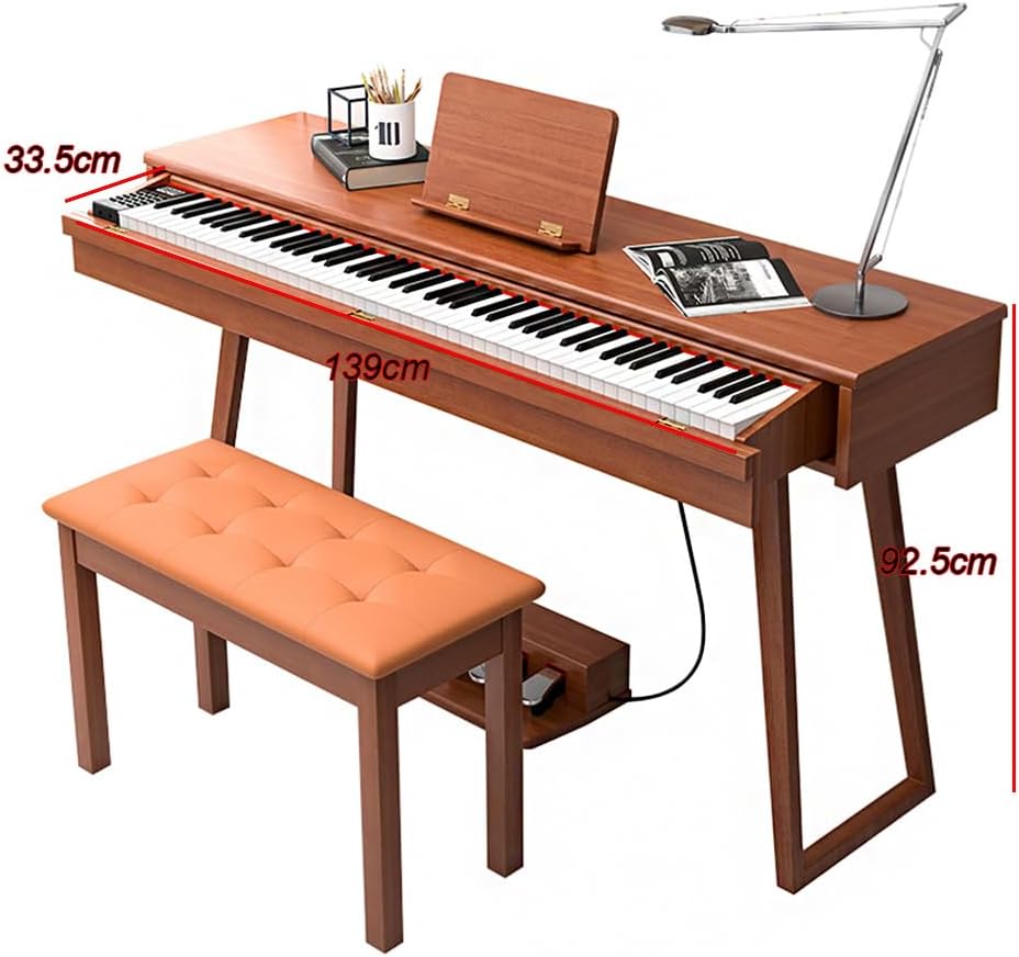 GAGALU (Piano Bench Not Included!) 88-Key Electric Piano, Multi-Function Vanity Drawer Piano, Desk Electric Piano
