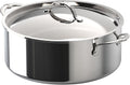 Hestan ProBond Luxe 9-Quart Polished Professional Clad Stainless Steel Rondeau with Lid