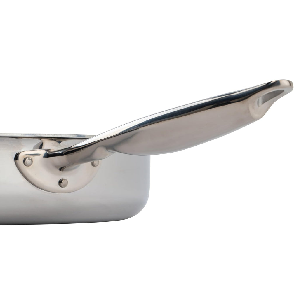 WINCO Tri-Ply Saute Pan, Silver