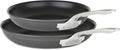 Viking Nonstick Frying Pans, 2 Piece Hard Anodized Kitchen Cookware, 10 and 12 Inch, Gray