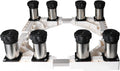 Adjustable Washing Machine Base Adjustable Base Holder Bracket Anti-Rust Length/Width 47-67cm Washing Machine Base Stand Fridge zer Universal High Rack Height 20-23cm Load