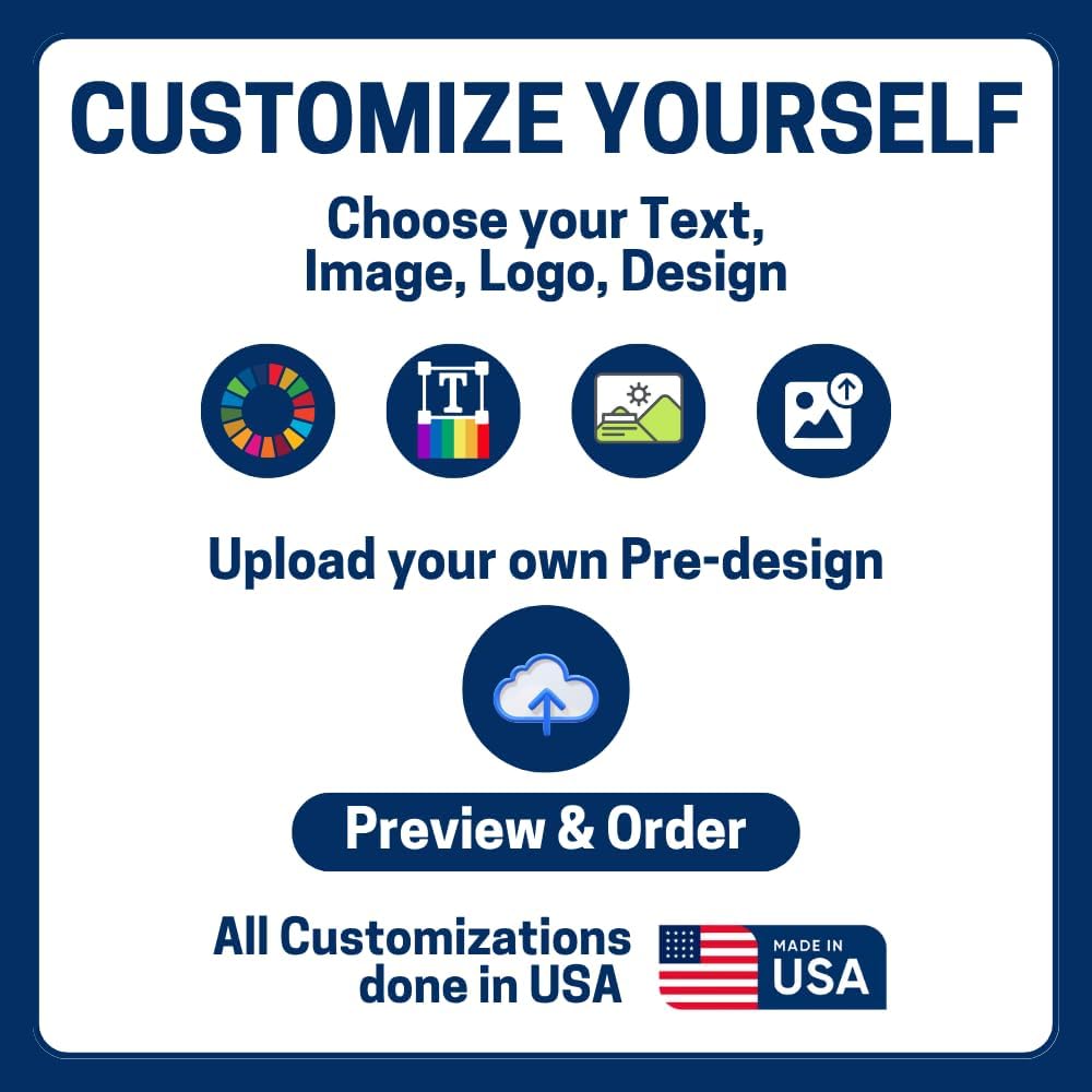 Custom Weighted Sidewalk Sign by DC – 23x33 Outdoor Sign Holder with Custom Print | Heavy Duty Advertising Stand for Business, Storefront Use | Made in USA
