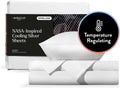 Miracle Made Extra Luxe Soft, Cool-to-the-Touch Cotton Bed Sheet Set, 3-Piece – Silver-Treated, Breathable, Lightweight Bedding – Twin Size, White