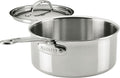 Hestan ProBond Luxe 3-Quart Saucepan with Lid, Professional Clad Stainless Steel ProCore Tri-Ply Clad Construction, Polished Exterior, Induction & Oven Safe