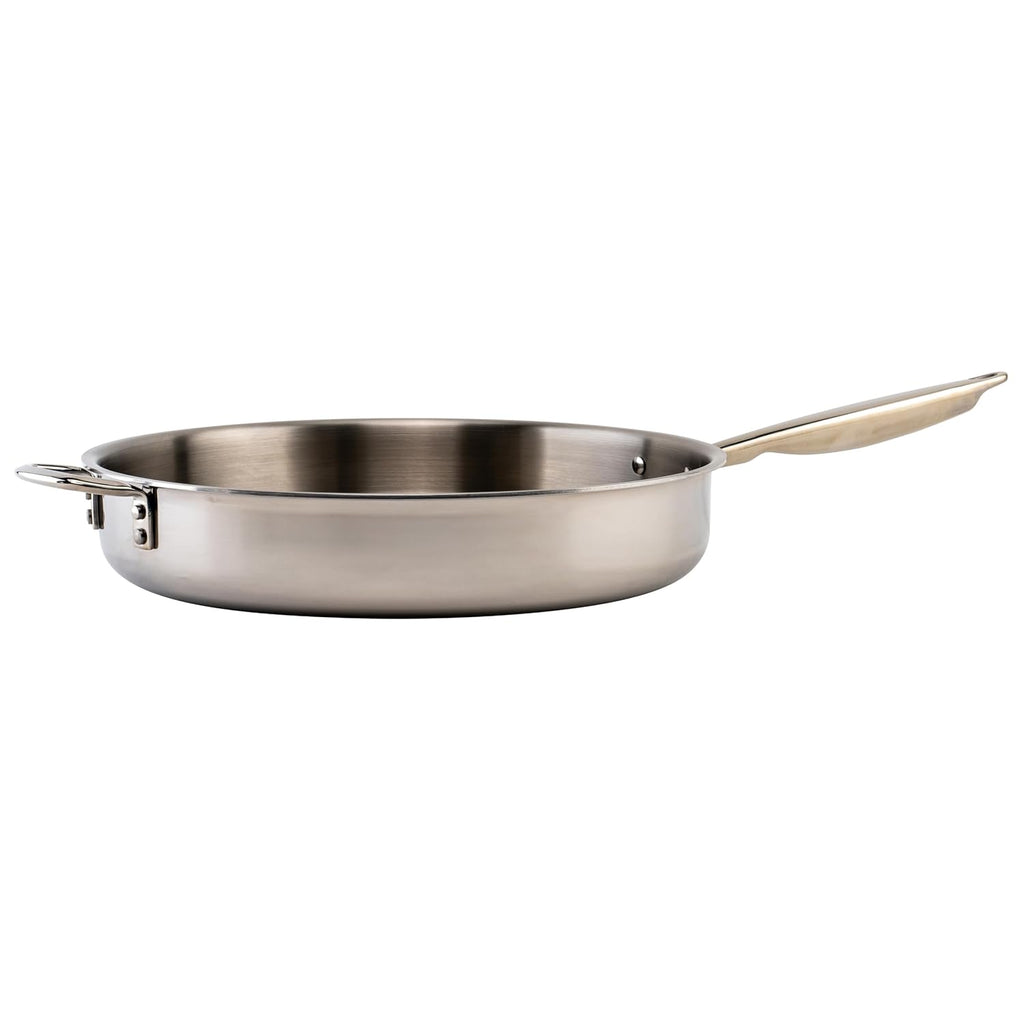 WINCO Tri-Ply Saute Pan, Silver
