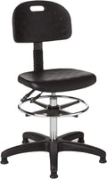 Safco Products 6912 Soft Tough Extended Height Deluxe Workbench Chair, Black