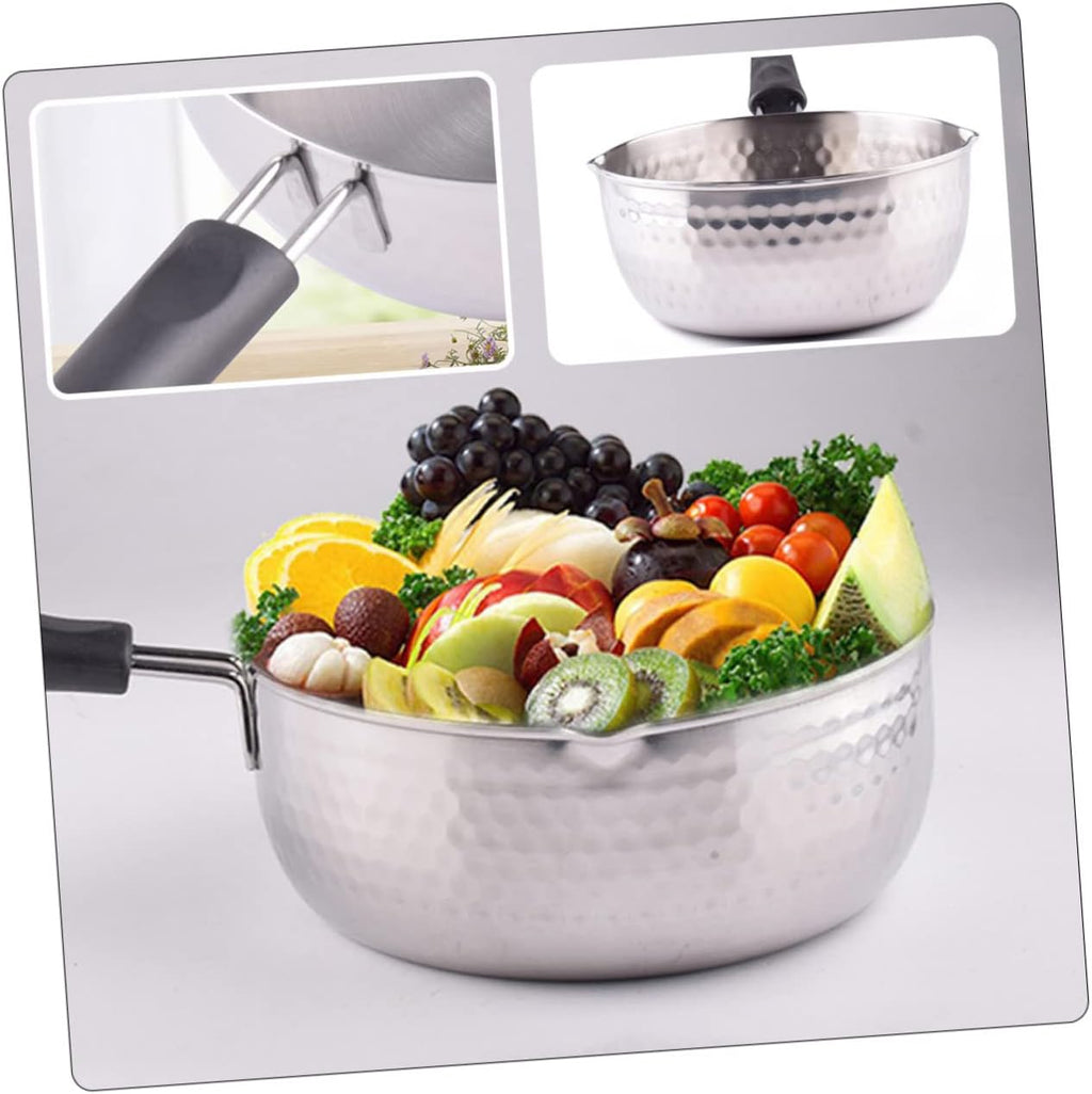 Snow Pan Japanese Yukihira Pan Milk Pan Sauce Pan Japanese Yukihira Pot Cooking Pot Pasta Noodles Pot Fried Milk Pot Boiling Pot Saucier Big Pot Stainless Steel Sauc Pot