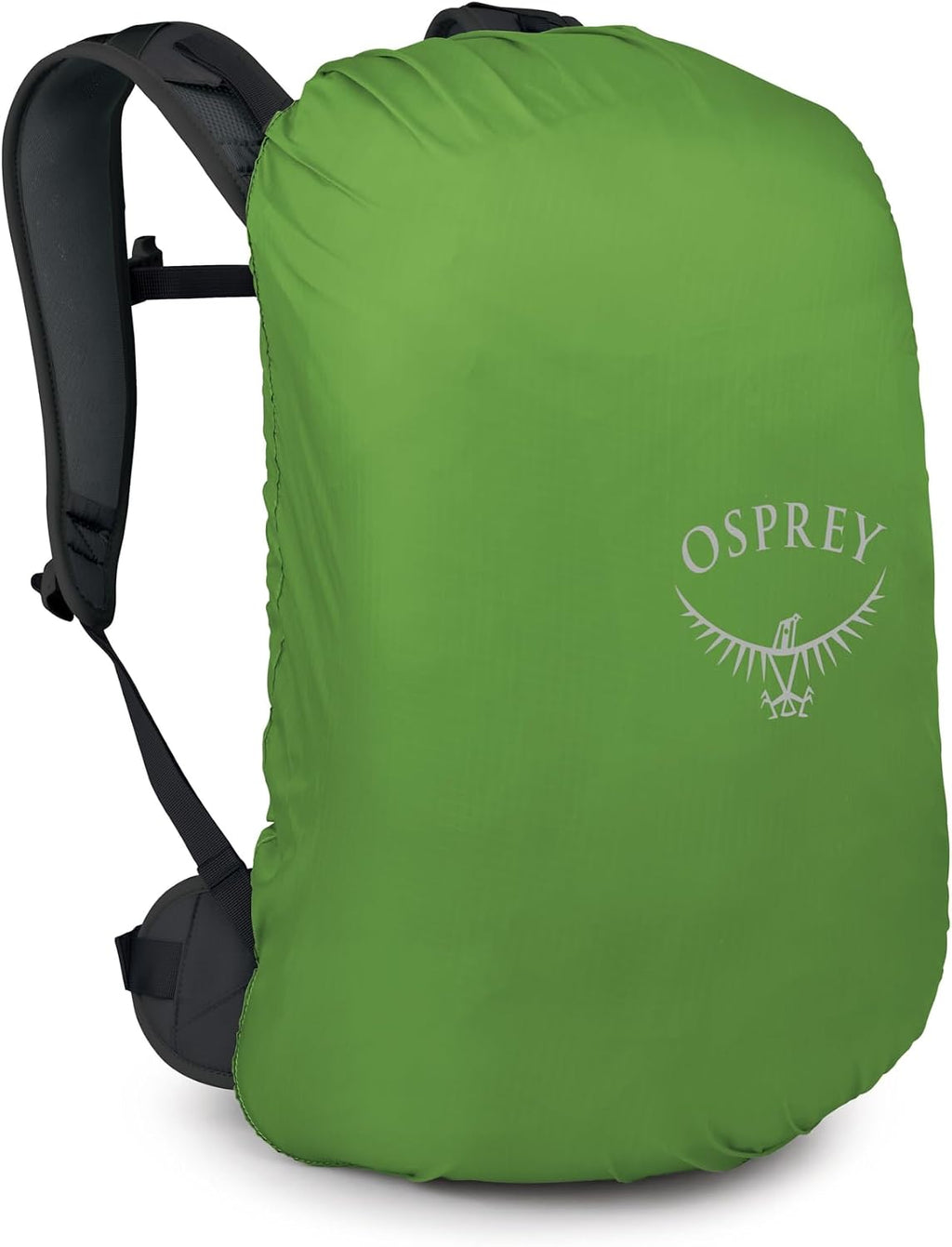 Osprey Hikelite 26L Durable Hiking Backpack - Travel Daypack with Rain Cover for Men and Women, Raven Black