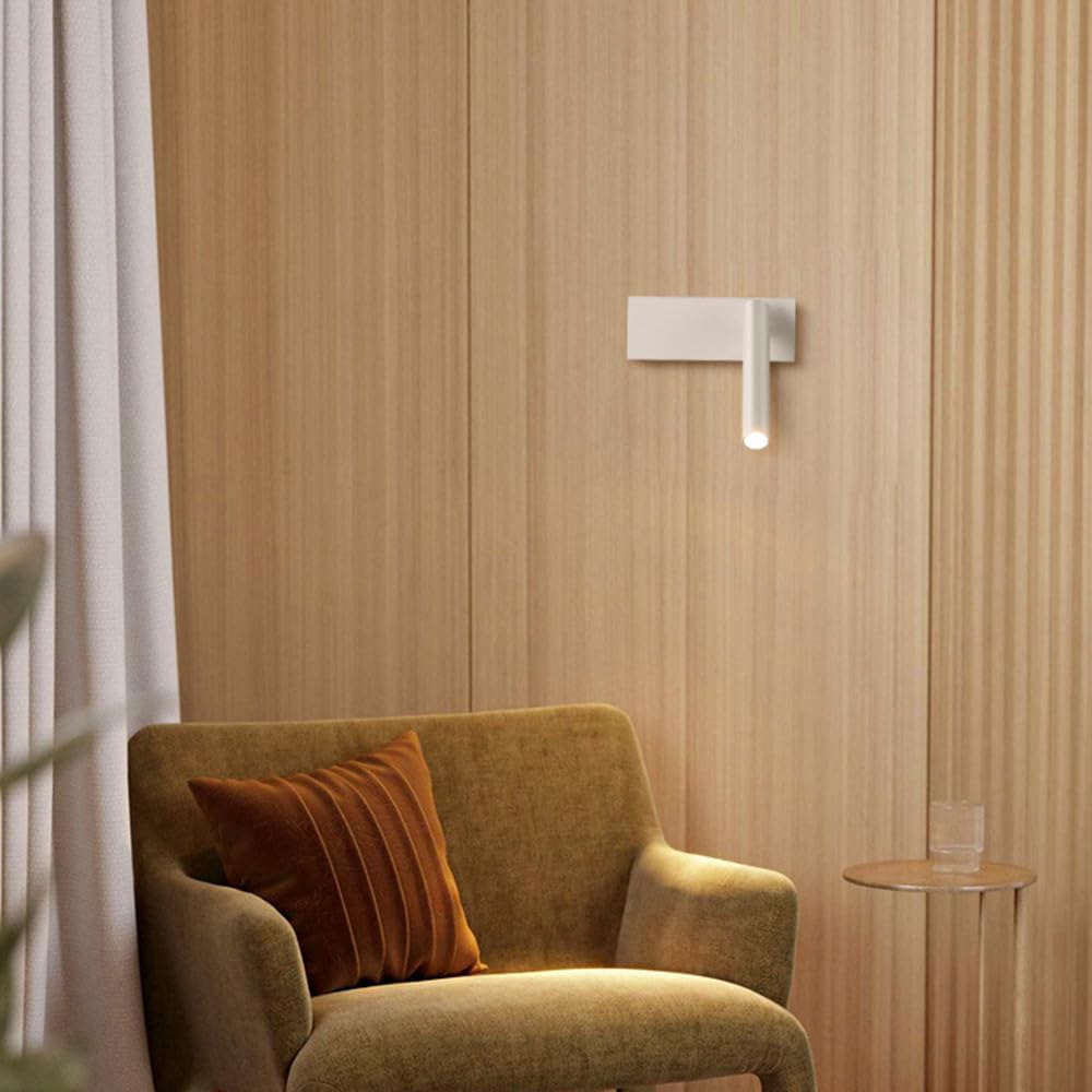 Book Light for Reading in Bed, LED Wall Reading Lamp Adjustable Spotlights with Button Switch, Modern Wall Mounted Reading Lamp, Reading at Night Book Lights