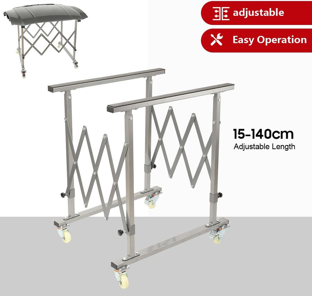 Automotive Panel Paint Stand, Mobile Telescopic Universal Paint Stand, Adjustable Mechanical Panel Paint Stand for Repairing Windshields