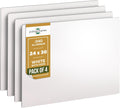 Blank Metal Sign (Pack of 4), Made of Aluminum Sheet Plate to Create Custom Signs Outdoor or Street Signs Customized For Your Own Personalized Banner, 24 x 30 x .040, White