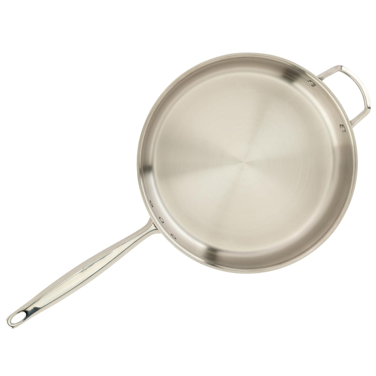 WINCO Tri-Ply Saute Pan, Silver