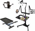 Multifunctional Tattoo Workstation,Tattoo Tray Cart with Tattoo Light& Wheels,Mobile Phone,ipad Tablet Holder, Tattoo Ink Magnetic Tray,for Tattoo & Salon Studio