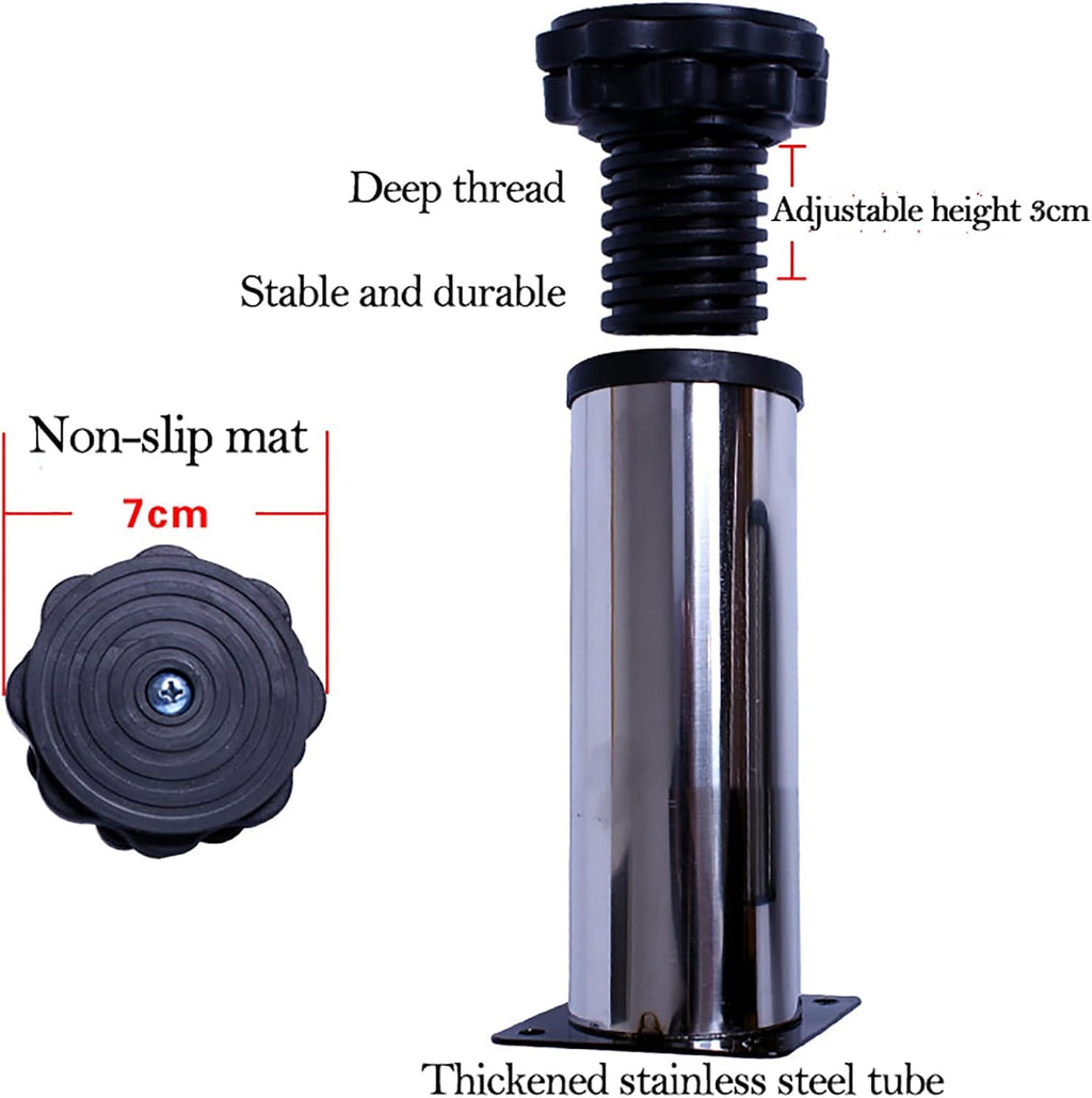 Washing Machine Base, Universal Movable Adjustable Washer and Dryer Base, Multi-functional Movable Fridge Stand Dolly Roller for Washing ( )