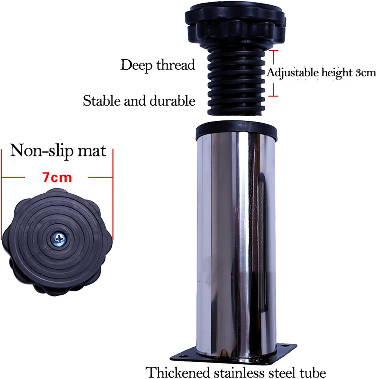 Washing Machine Base, Universal Movable Adjustable Washer and Dryer Base, Multi-functional Movable Fridge Stand Dolly Roller for Washing ( )