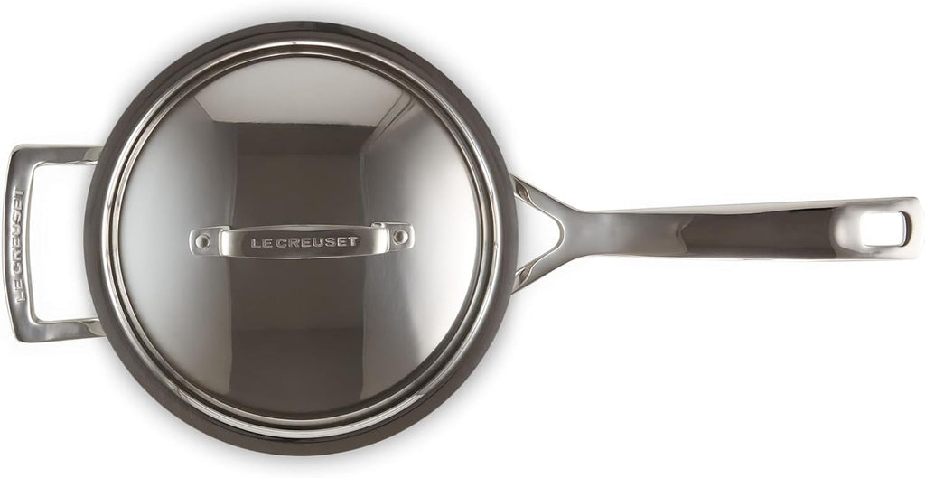 Le Creuset Stainless Steel Classic 3-Ply Saucepan, 3qt