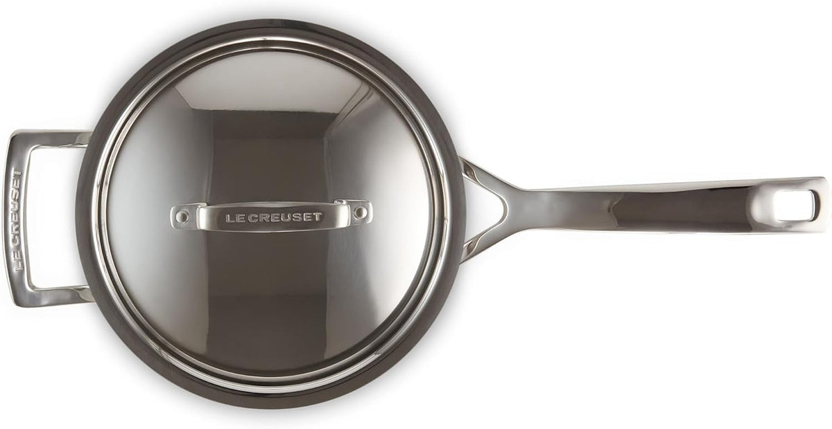 Le Creuset Stainless Steel Classic 3-Ply Saucepan, 3qt