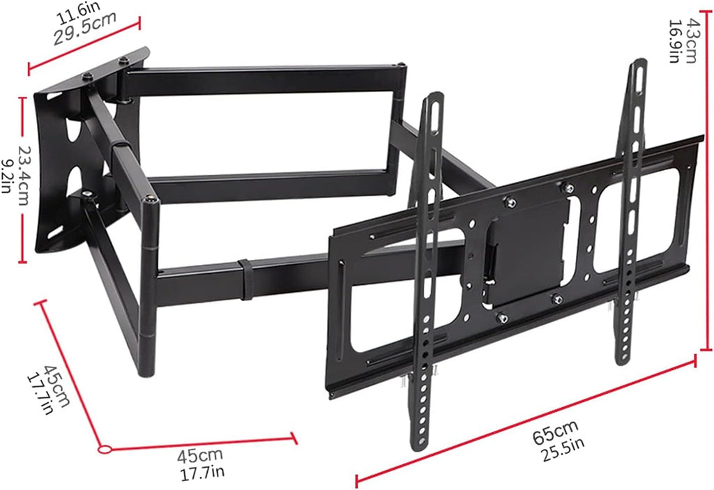 Universal TV Stand TV Stand Base Wall TV Multi-Function Hanger Full Motion TV Wall Mount Bracket Tilts Extension for Most 36-85 Inch Flat Screen TVs, Max 600x400mm Up to 176lbs Tv