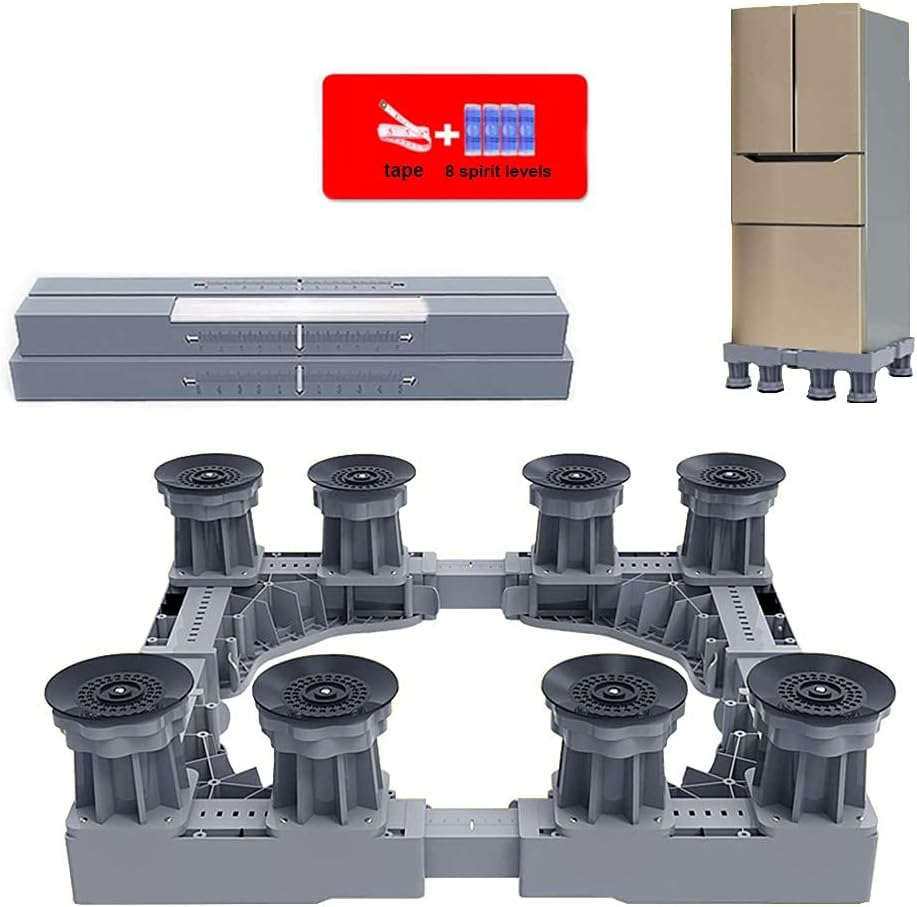 Adjustable Washing Machine Base Washing Machine Stand Base Base Heightening Adjustable Fridge zer Base Stand L:47-68cm Washing Machine Stand Universal Dryer Base Tray Hold