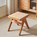 Stool with Rattan Entryway Shoe Bench Vanity Stools Dressing Stool Small Sitting for Living Room Beautiful