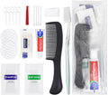 100 Sets Personal Hygiene Kit Bulk, Disposable Toothbrushes with Toothpaste Floss Comb Soap Cover Shampoo Body Wash and Vanity Kit, Toiletry Kits Homeless Supplies Bulk for Women,Men,Travel,Homeless