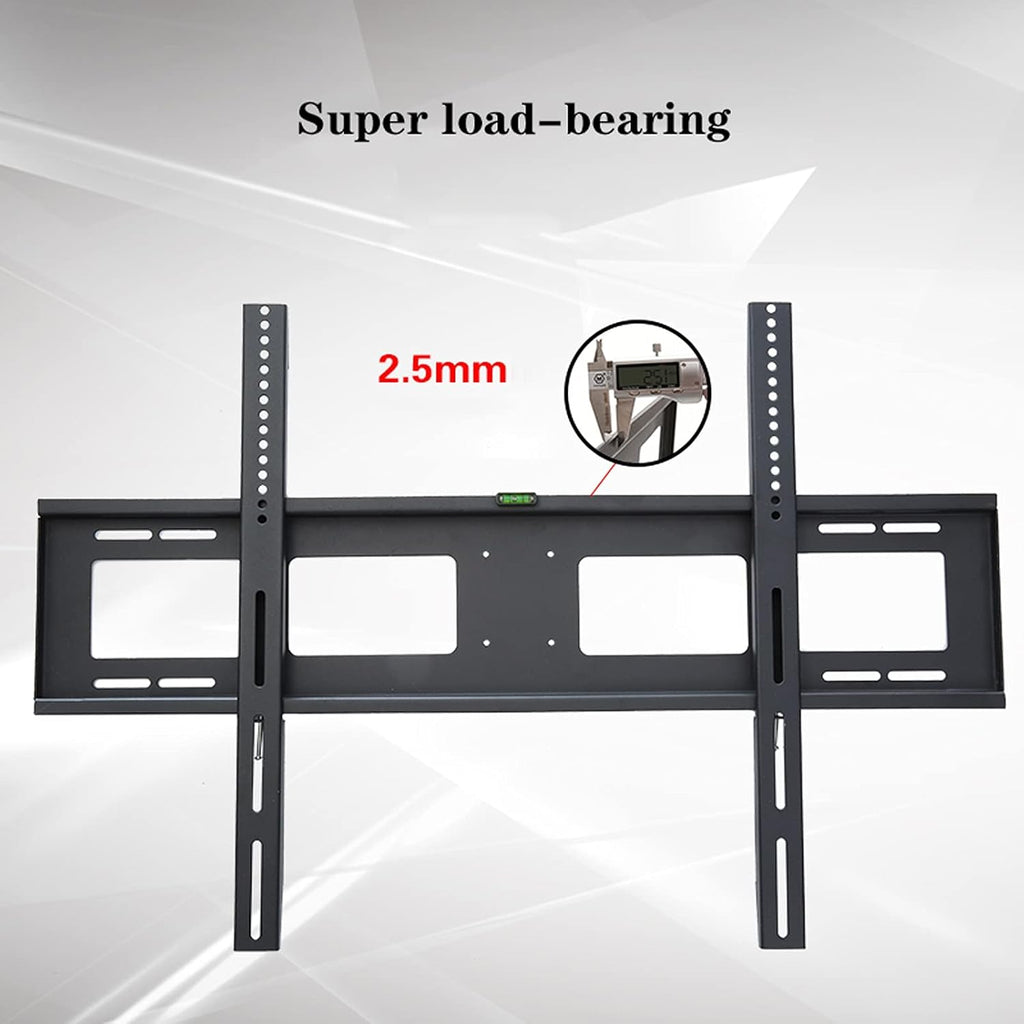 Universal Tv Stand Tv Stand Base Fixed Tv Wall Mount Bracket Wall-Mounted Tv Stand with Spirit Level and Anti-Drop Baffle Suitable for Most 60-100 Inch Tvs Up T,