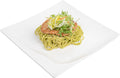 Restaurantware Voga 12 x 12 Inch Serving Plates 10 Square Pasta Plates - Premium Top-Rack DIshwashable White Melamine Serving Platters Serve Appetizers Or Desserts For All Occasions