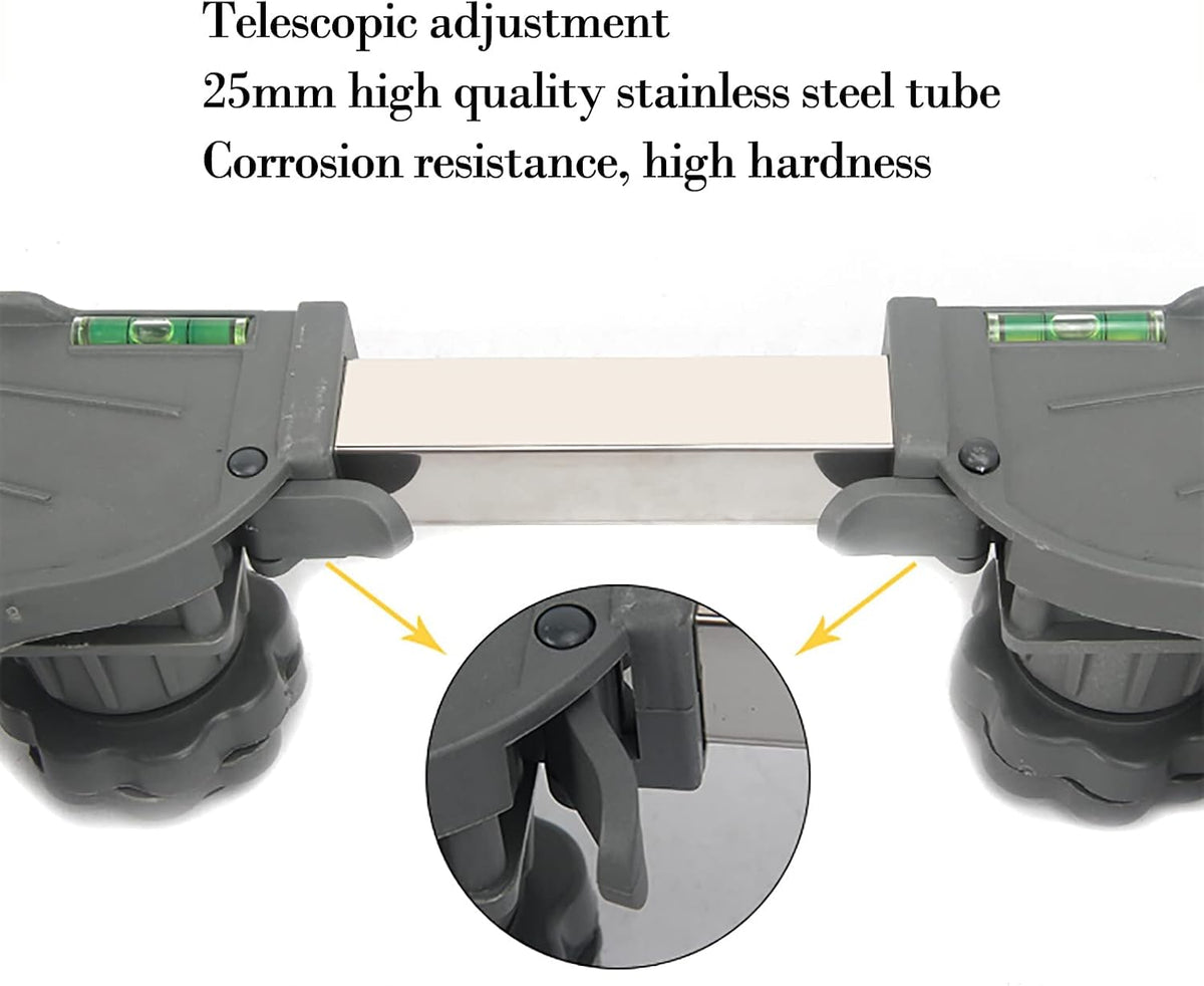 Washing Machine Stand Base, Washer and Dryer Stand Furniture Dolly, Universal Mobile Roller with 4 Locking Wheels, Multi-Functional Adjustable Pedestal with 4 Strong Feet