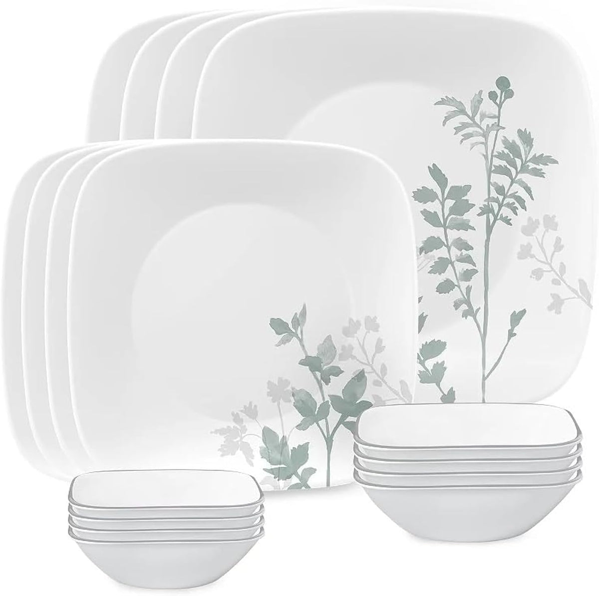 Corelle Square Amalie 16-piece Dinnerware Set, Service for 4