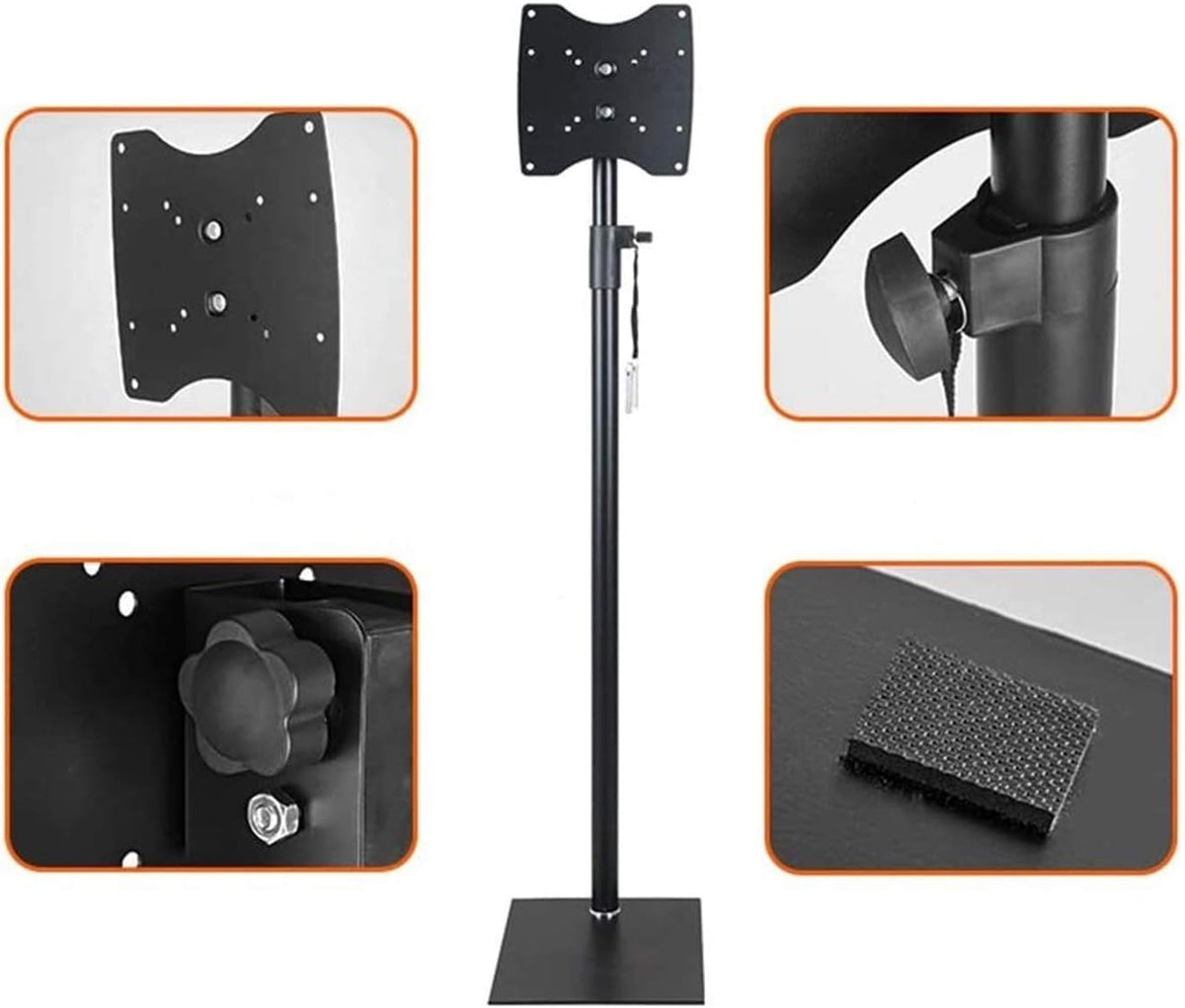 Universal Punch-Free LCD Tv Shelf Mobile Floor Stand Monitor Rotating Hanger Lifting Base