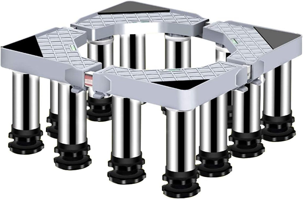 Washing Machine Stand Base Heavy Duty 4/8/12 Legs Adjustable Dryer Refrigerator Holder Bracket Length/Width 40-65cm Universal High Rack Wine Cooler Base Moisture Proof - 400kg