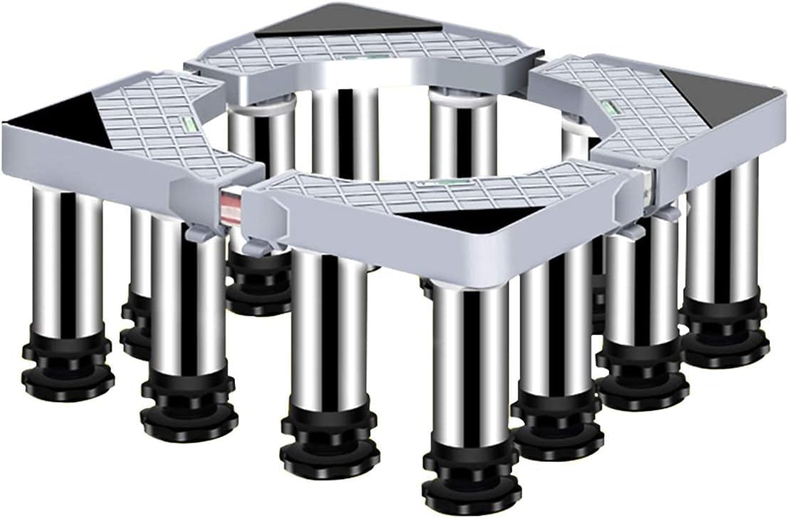 Washing Machine Stand Base Heavy Duty 4/8/12 Legs Adjustable Dryer Refrigerator Holder Bracket Length/Width 40-65cm Universal High Rack Wine Cooler Base Moisture Proof - 400kg