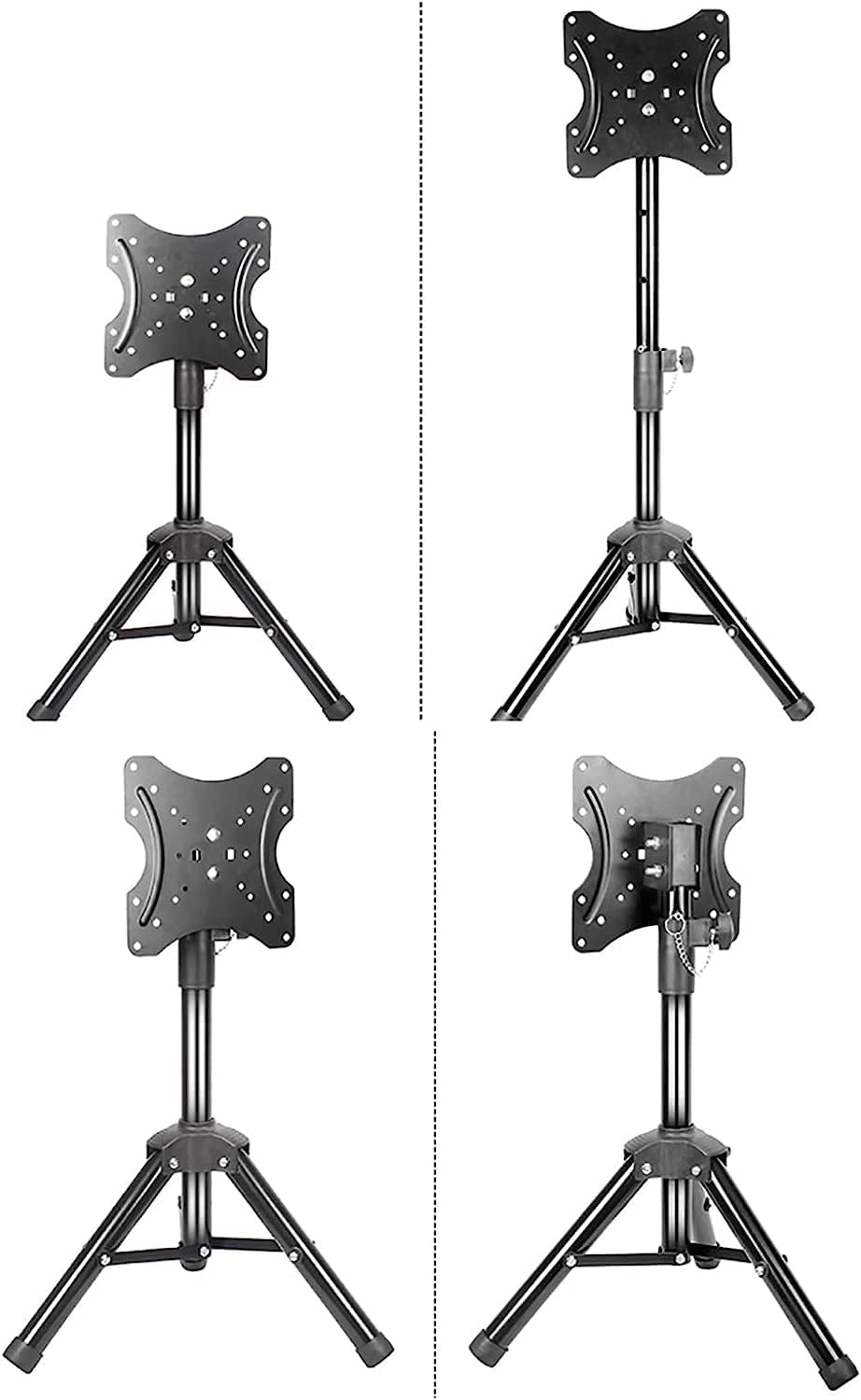 Universal TV Stand Multifunction Table Top TV Stand, 360° Swivel and Height Adjustable Tabletop TV Base, Fits 20-32inch Low Profile TVs, Max VESA 200x200mm TV Mount TV Stand