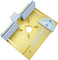 Woodwork router table Router Lift & Aluminum Router Plate for Wood Trimming Machine DIY Woodworking Tool Working Benche(Yellow Plate Set)