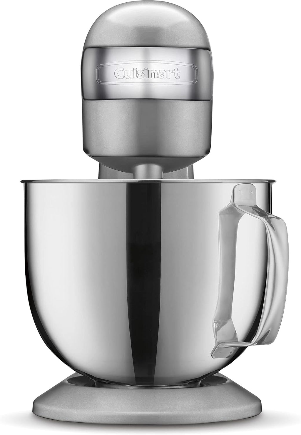 Cuisinart SMD-50BC Precision Pro 5.5-Quart Digital Stand Mixer With 12-Speeds, 3 Preprogrammed Food Prep Settings, Mixing Bowl, Whisk, Flat Mixing Paddle, Dough Hook, And Splash Guard, Silver Lining