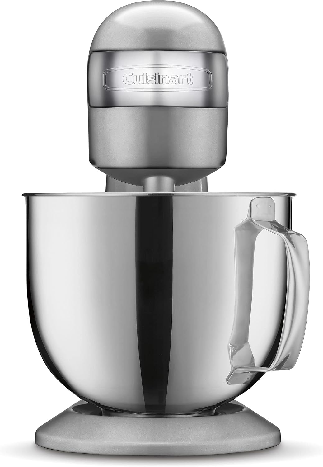 Cuisinart SMD-50BC Precision Pro 5.5-Quart Digital Stand Mixer With 12-Speeds, 3 Preprogrammed Food Prep Settings, Mixing Bowl, Whisk, Flat Mixing Paddle, Dough Hook, And Splash Guard, Silver Lining