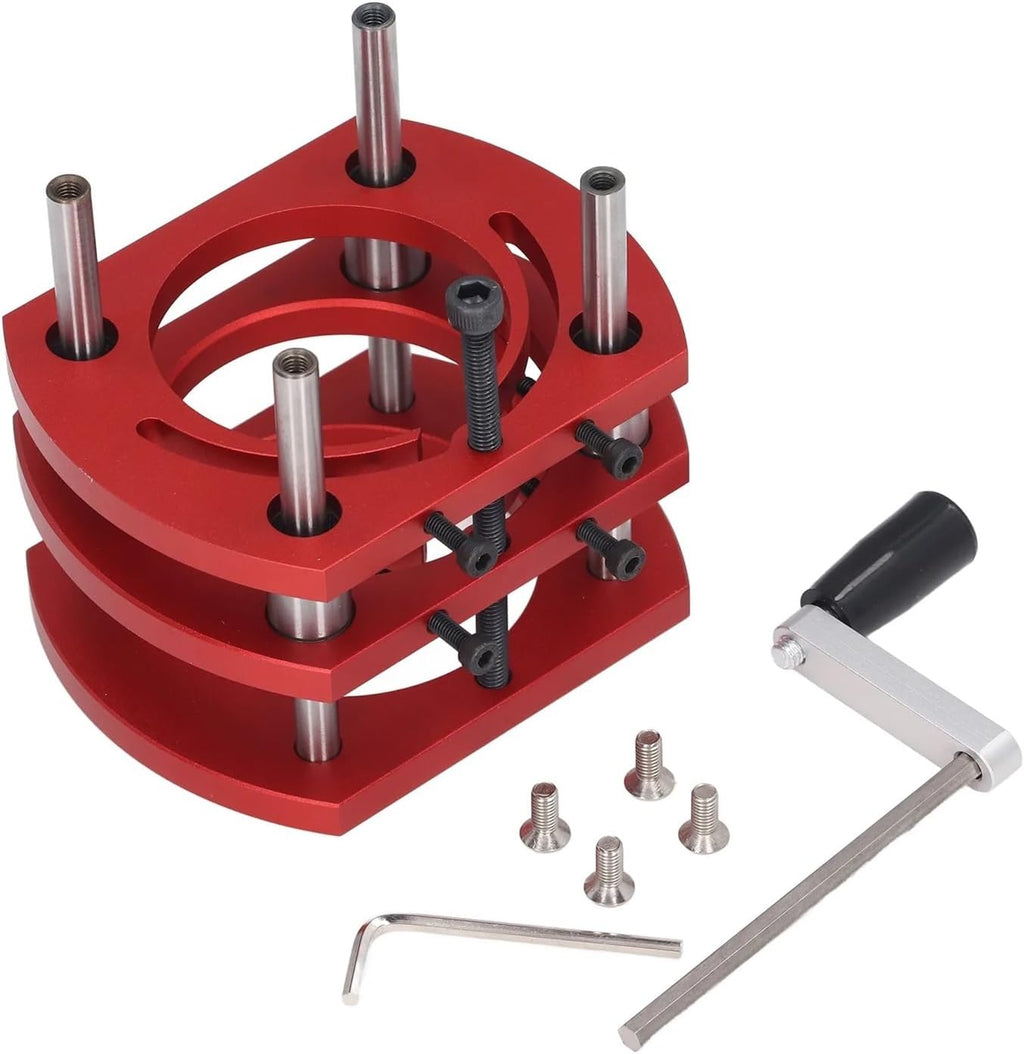 Router Lift Manual Lifting Router Lift System Kit Router Table Insert Base Plate Router Lifting Table Router Table Lift Tool(Silver)
