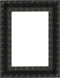 Hand-Carved Antique Black Solid Wood Picture Frame 28x32 Inch | Vintage-Style Wall Art for Galleries, Living Rooms & Offices | Durable Rustic DIY Decor Frame with Timeless Design(Only Frame)
