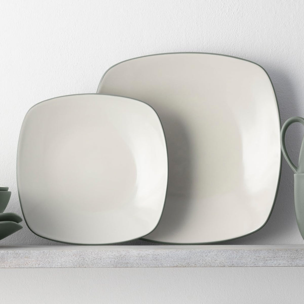 Noritake Colorwave Green 16-Piece Square Set, Service for 4 in Green