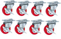 1.5' Swivel Casters with Universal Brake Silent 2' Wheels (50mm 50kg) for Garden Pot Base Scaffold Transport Mobility Solutions