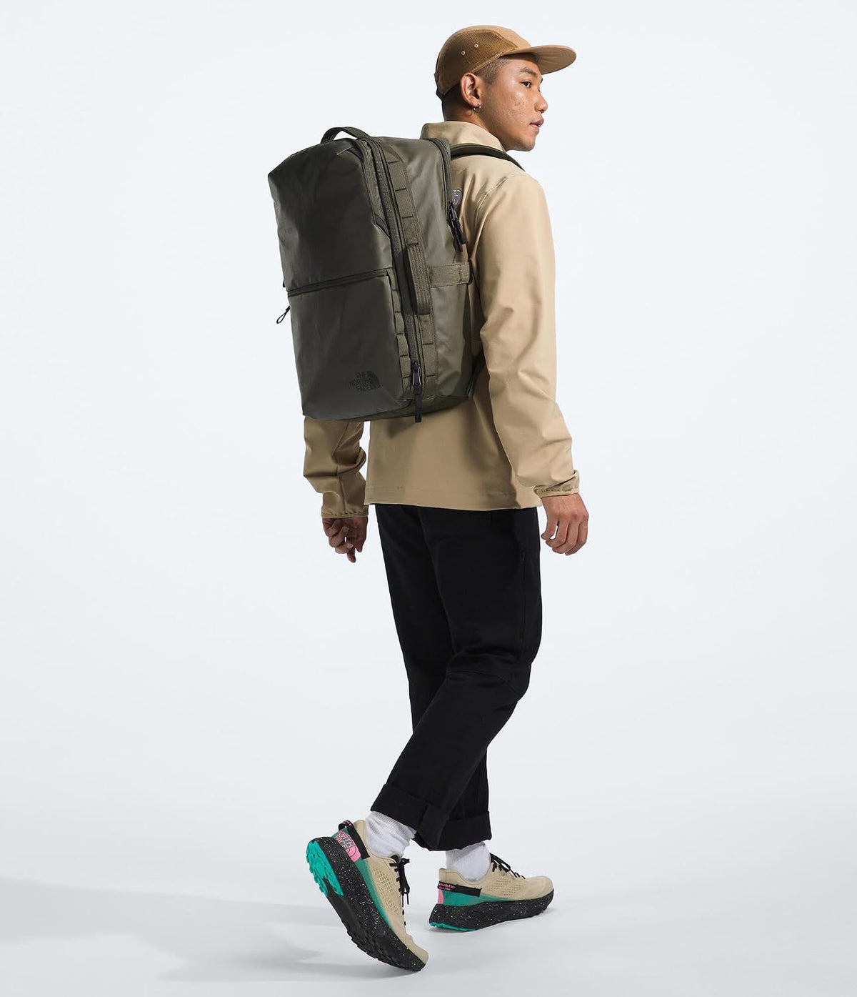 THE NORTH FACE Base Camp Voyager Travel Pack, New Taupe Green/TNF Black-NPF, One Size