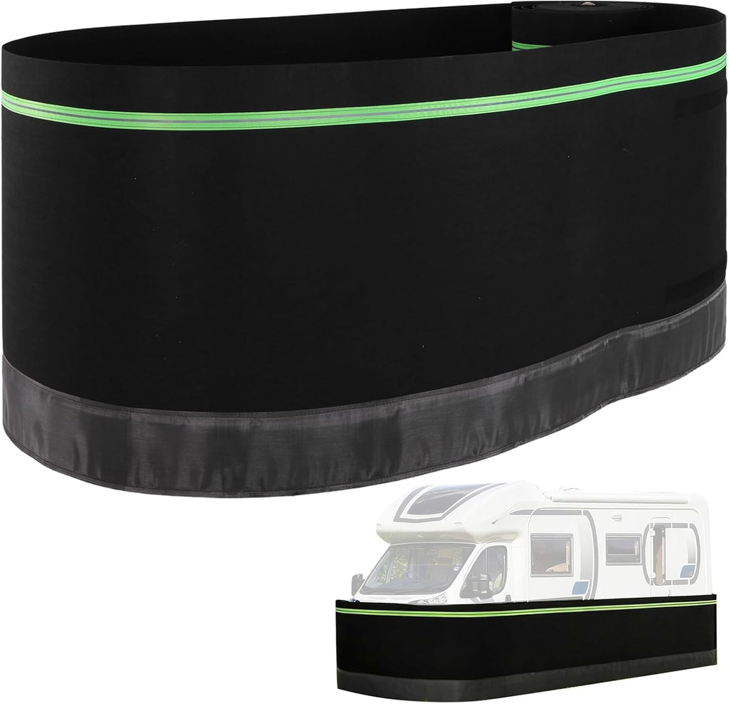 RV Skirting Kit 39.4x85.3 Ft, Easy Install Mobile Home Skirting with Felt Fabric - Wind & Weather Barrier for Travel Trailers, Campers & RVs - Thick Protective Wrap